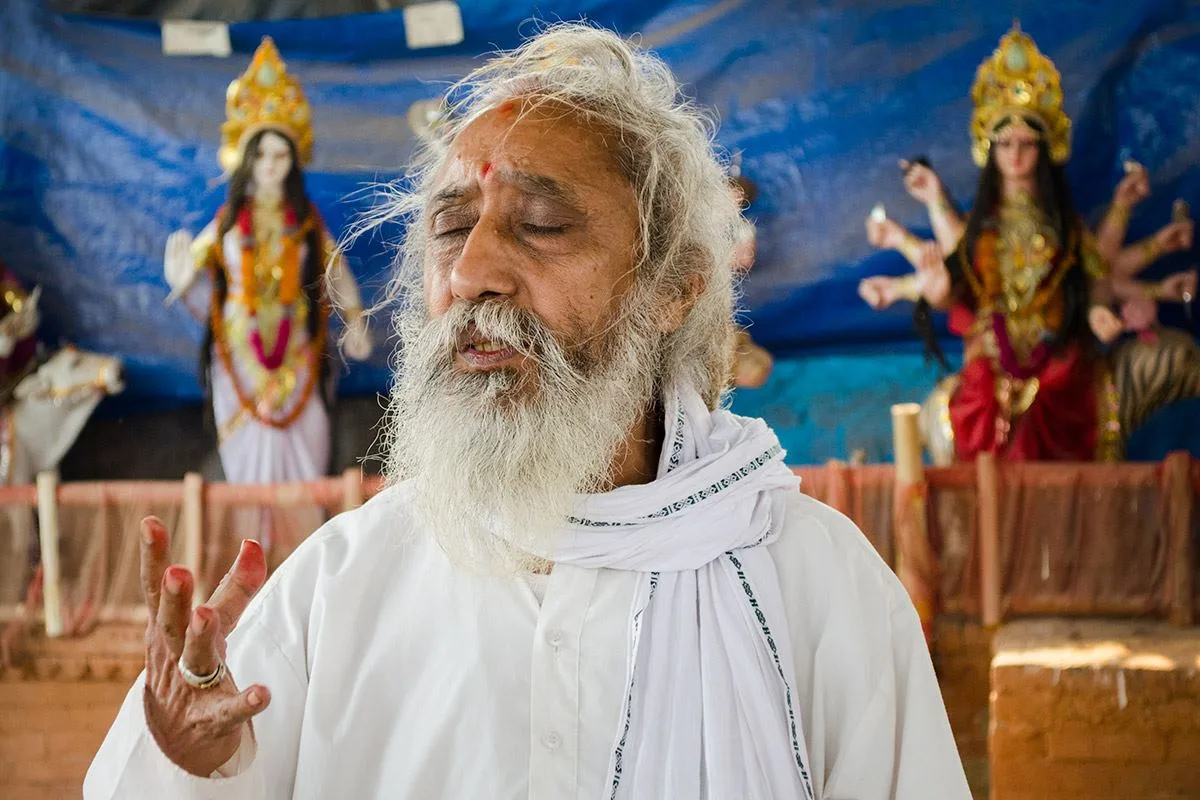 Nepali Baba offering spiritual guidance